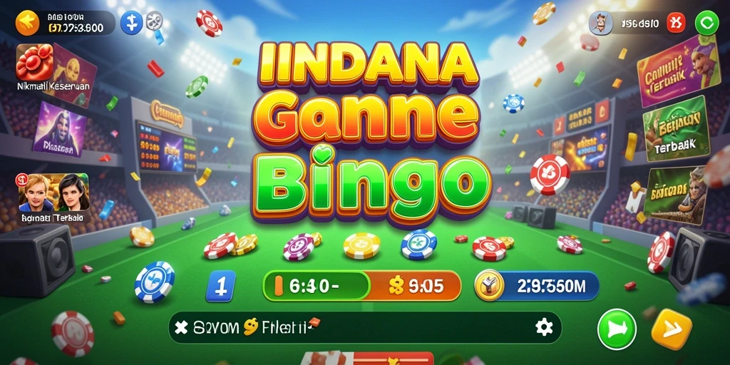Screenshot gameplay Bingo di INDAAA yang seru dan interaktif.