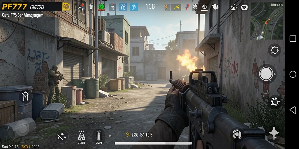 Tampilan gameplay seru dan menegangkan di PF777.