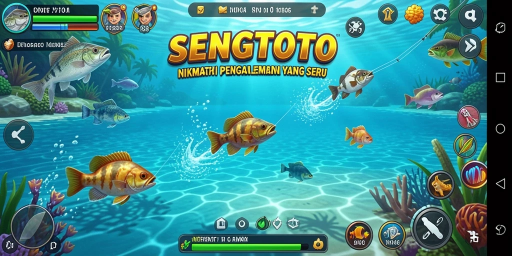 Tangkapan ikan berwarna-warni di permainan SENGTOTO.