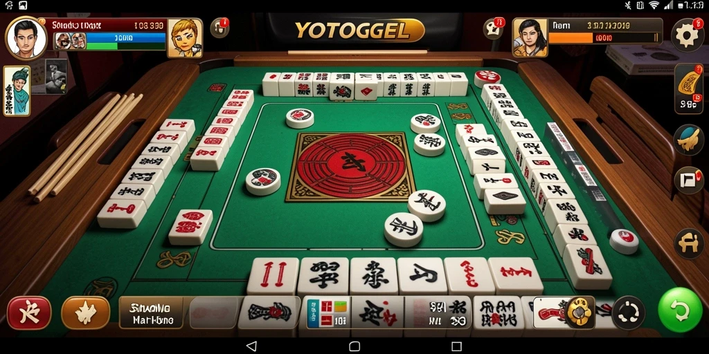 Screenshot game YOTOGEL dengan gameplay seru Mahjong.